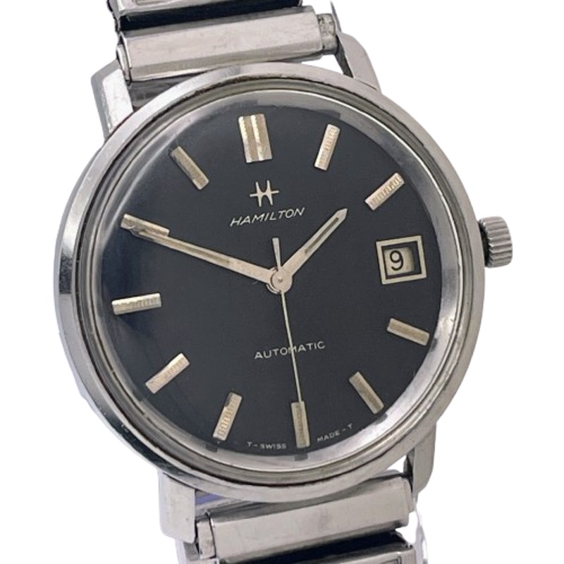 Hamilton Black Dial Stainless Steel Automatic Watch With Date